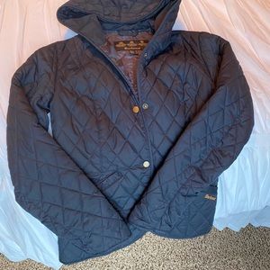 Navy Barbour Quilted Jacket